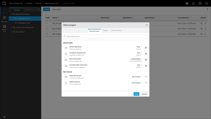 EPLAN Collaboration Apps compartir con otros usuarios o equipos