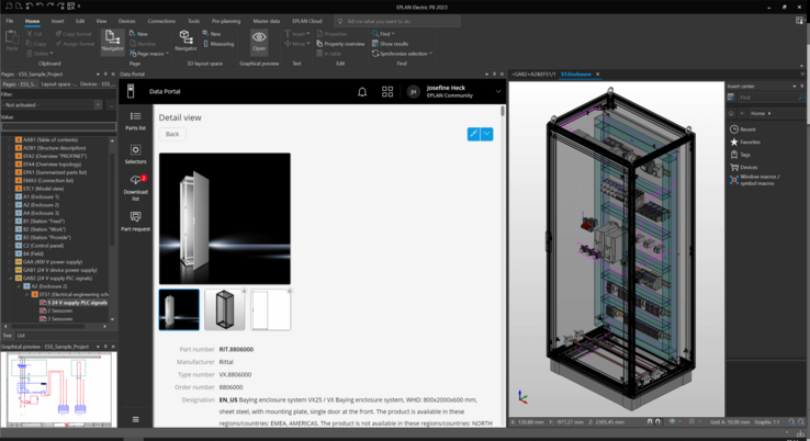 Ahorra tiempo durante la configuración mediante la transferencia directa de los datos del componente ofrecido.