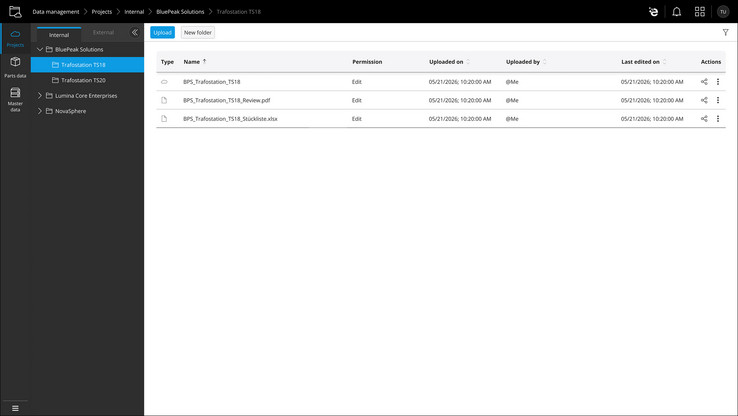 Compartir datos relevantes para EPLAN